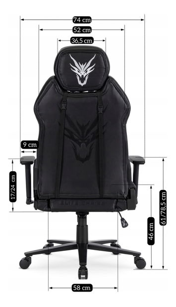 Felső fotel Nutrida (fekete + fehér) 