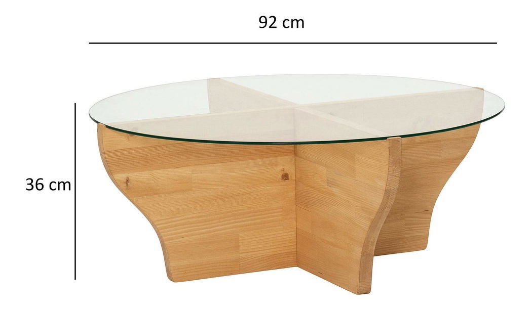 Konferenčný stolík Amfora (teakové drevo)