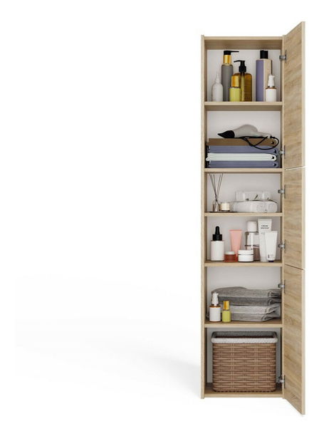 Kúpeľňová skrinka Samways 4 (dub sonoma)