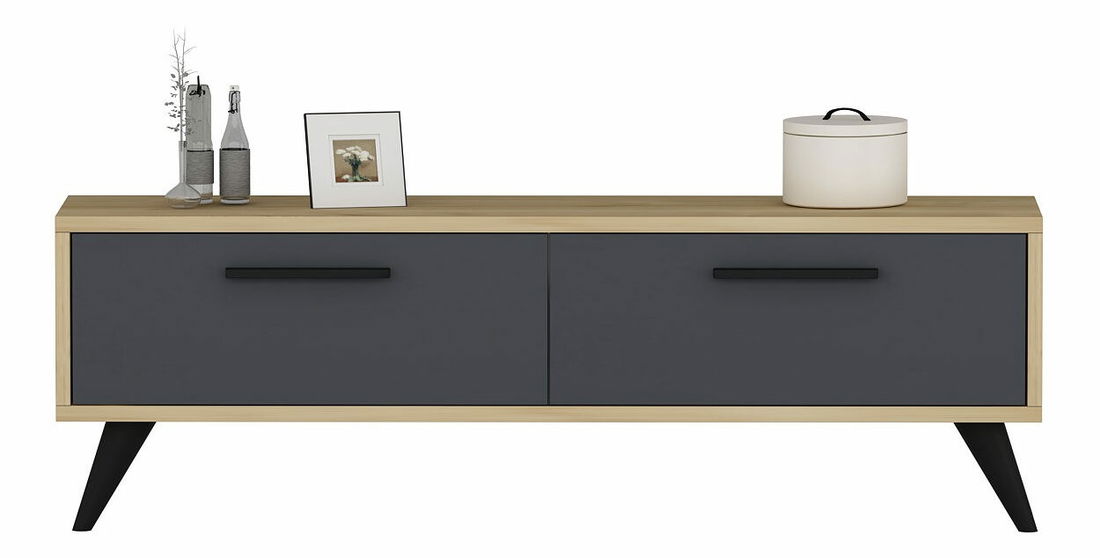 TV stolík/skrinka Mesa (zafír + antracit)