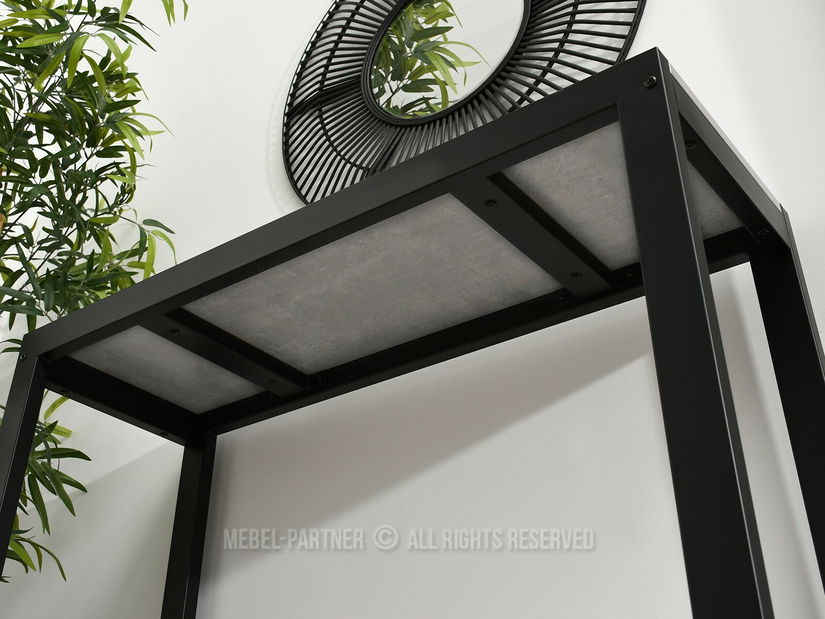 Konzolni stolić Ines (beton + crna)