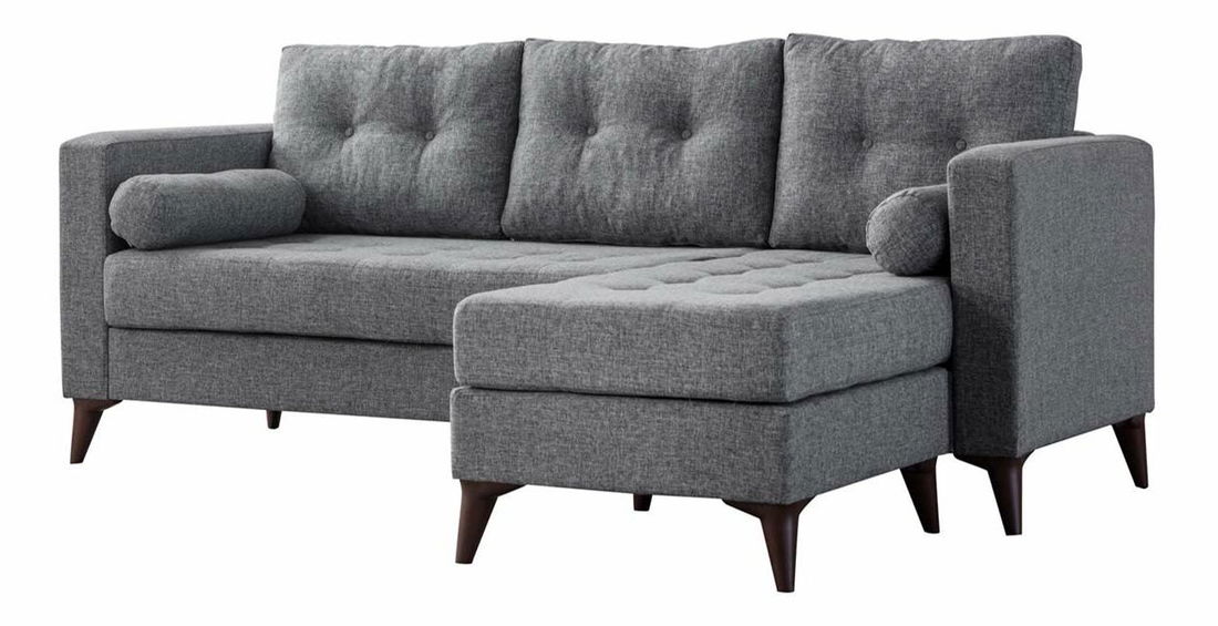 Rohová sedačka Kraty (sivá) (L)