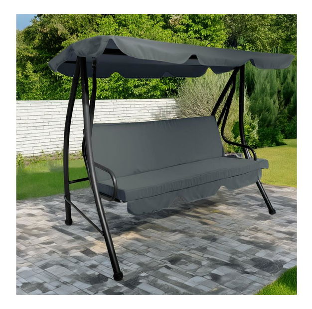 Záhradná hojdačka Kermit (sivá)