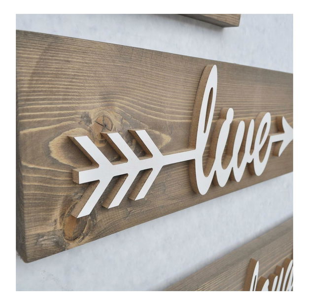 Dekoratív fali kiegészítő Nopesa 1 (dió) 