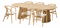 Étkezőgarnitúra Ornelia 2 (tölgy + natúr)