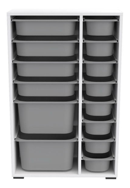 Organizator za igračke Dremonka 7 (siva + bijela)