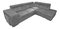Rohová sedacia súprava Maiga (sivá) (P)