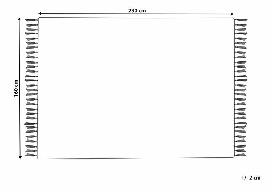 Koberec 230 cm Dalna (svetlobéžová)