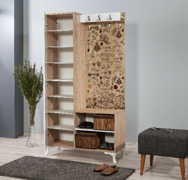 Mobilier hol Ivonne 731 (Stejar sonoma)