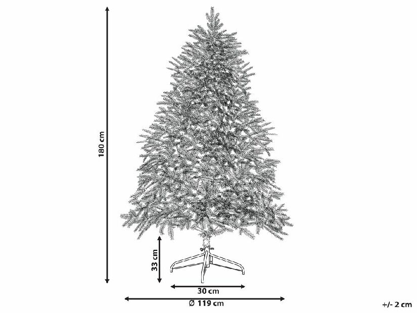 Karácsonyfa 180 cm Finnian (zöld)