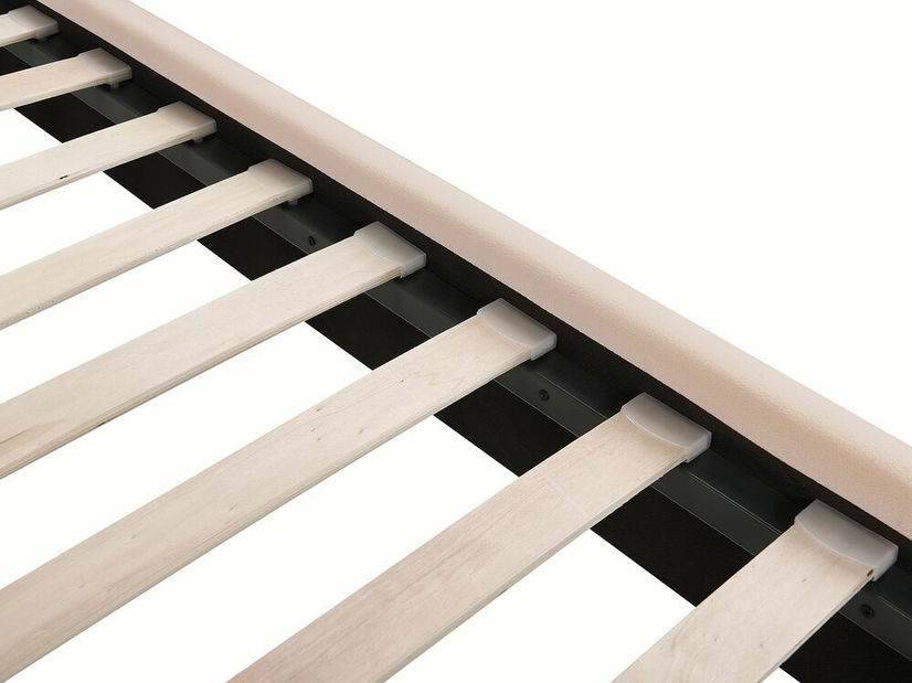 Pat matrimonial 160 cm Mirabell (bej) (cu somieră) (cu port USB)