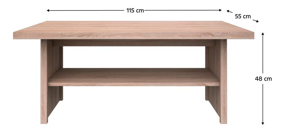 Stolić za kavu Topta Typ 26 115 (hrast sonoma)