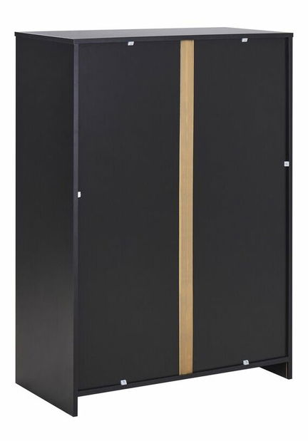 Dulap Zirkone (lemn deschis + Negru) 