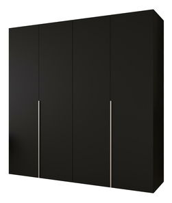 Dulap de haine 200 cm Alice 1 (Negru + Cașmir)