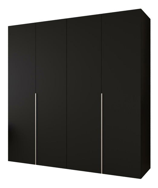 Dulap de haine 200 cm Alice 1 (Negru + Cașmir)