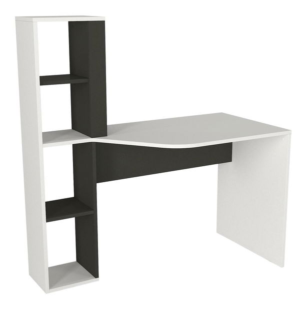 PC stolík Geminai (antracit biely)