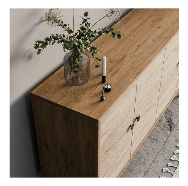 Szekrény Diamon (tölgyfa travertin)