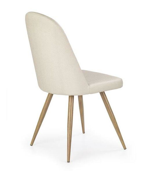 Blagovaonska stolica Sebek (tamno krem + hrast medeni)