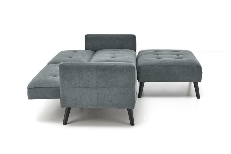 Sofa s tabureom Corner (siva)