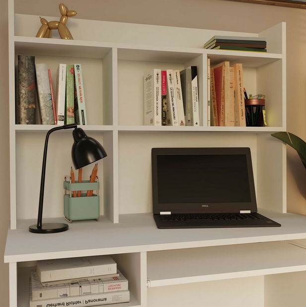 Nadstavba na PC stolík Navegacion 1 (biela)