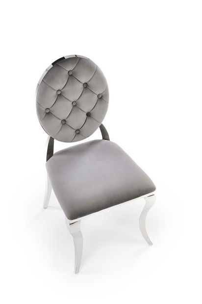 Jedálenská stolička Regino (sivá + strieborná)