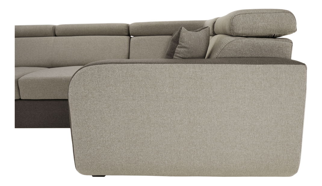 Garnitura u obliku slova U Imani (svijetlosmeđa + smeđa)