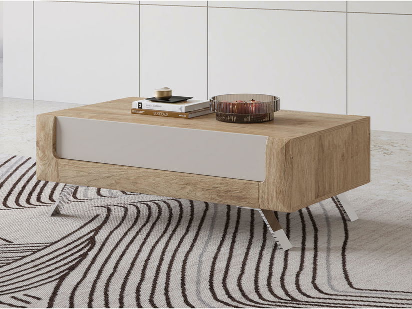 Măsuță cafea Kassie Typ 99 (Cașmir + Stejar auriu harbor)