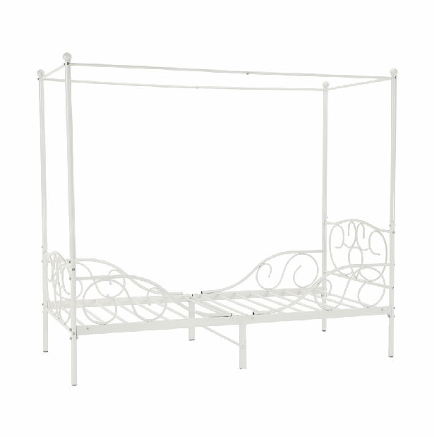 Jednolôžková posteľ 90 cm Anabella (biela) (s roštom)