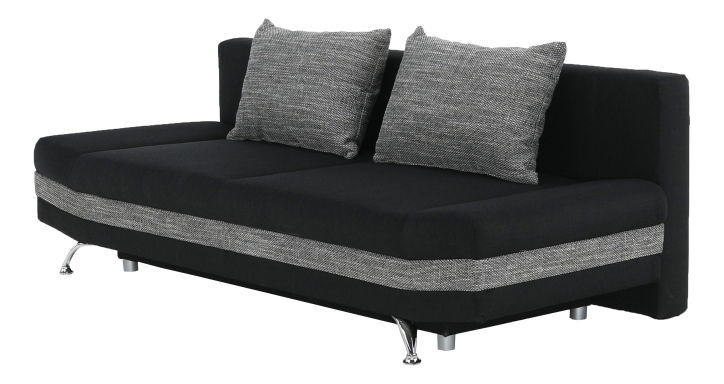 Canapea trei locuri- Tempo Kondela Negru + gri