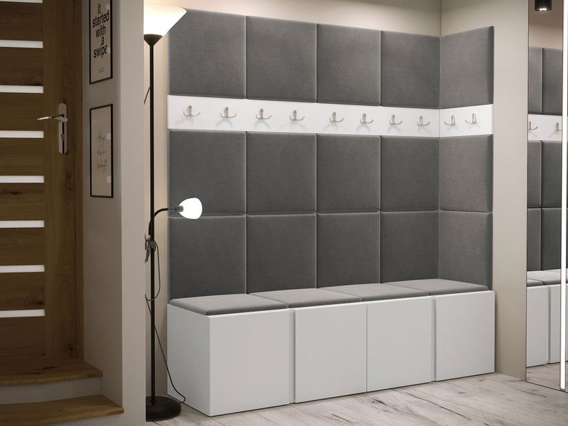 Mobilier hol Tovenaz II (stejar artisan + negru)