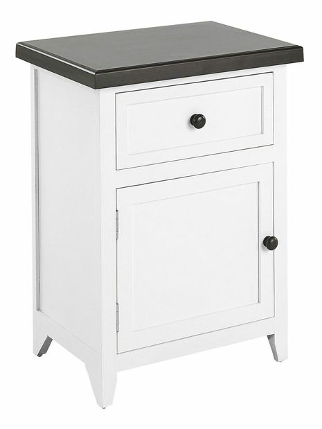 Nočný stolík Layza (biela)