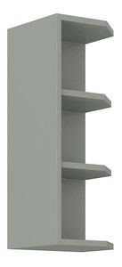 Horný kuchynský regál Kelyn 30 G-72 ZAK (korpus: lesk krémový + front: sivá)