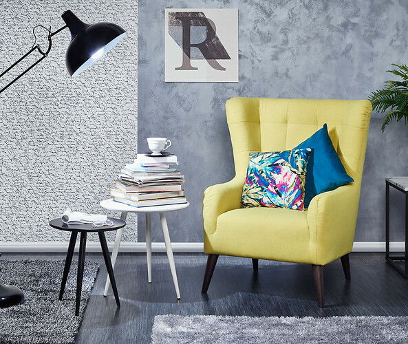 Fotel Caryn ES (sárga)