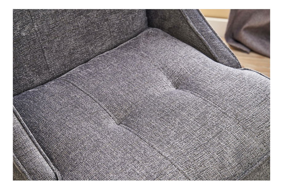 Fotel Eloketta (szürke + dió)