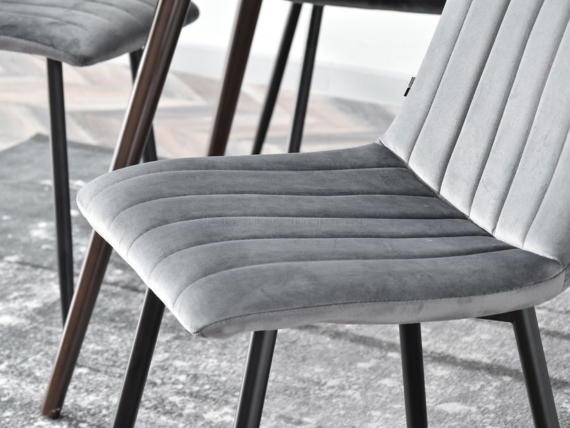 Szék Mia (szürke + arany)