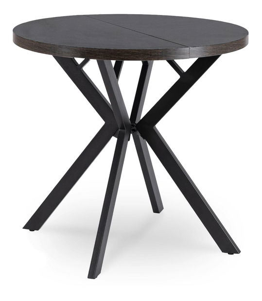 Rozkladací jedálenský stôl Desistir (čierna) (pre 4-8 osôb)