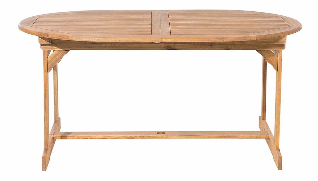 Vrtni set MATARI (svijetlo drvo) (grafit) (sa suncobranom) (za 8 osoba)