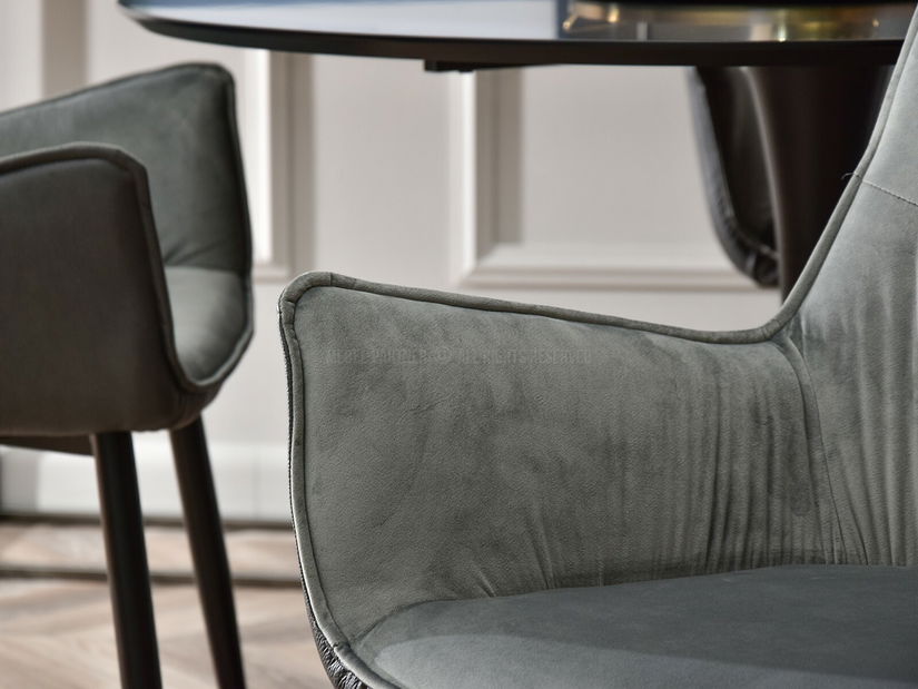 Stolička Maurizius (sivá + čierna)