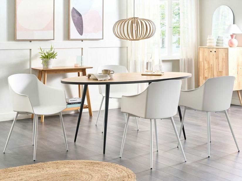 Set 2 ks jedálenských stoličiek Ford (biela)