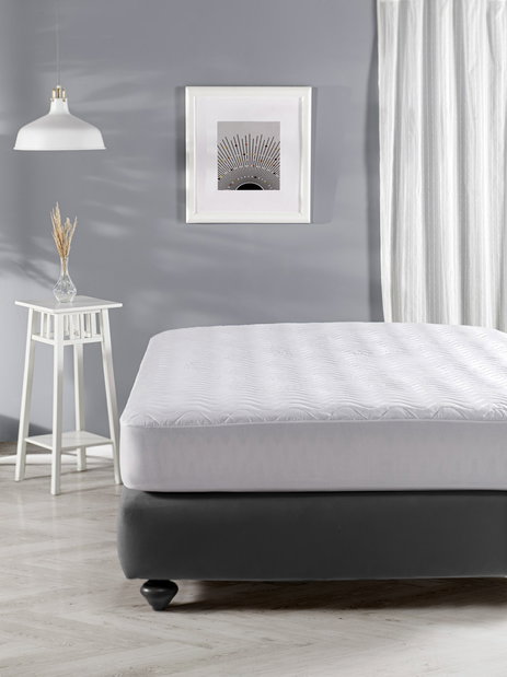 Matracvédő 180 x 200 cm + 30 cm Quiztec Fa (fehér)