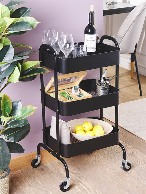 Cărucior servire LANCA (negru)