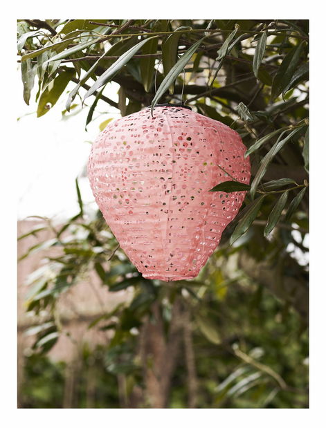 Závesná LED lampa Giamira (ružová)