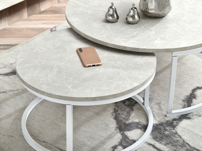 Stolić za kavu Kolja Zest Xl (siva + bijela)