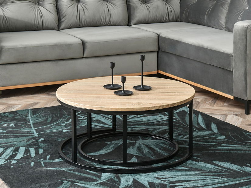 Dohányzóasztal Kolja Zest Xl (szonoma + fekete)