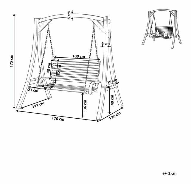 Balansoar Novo (lemn închis)
