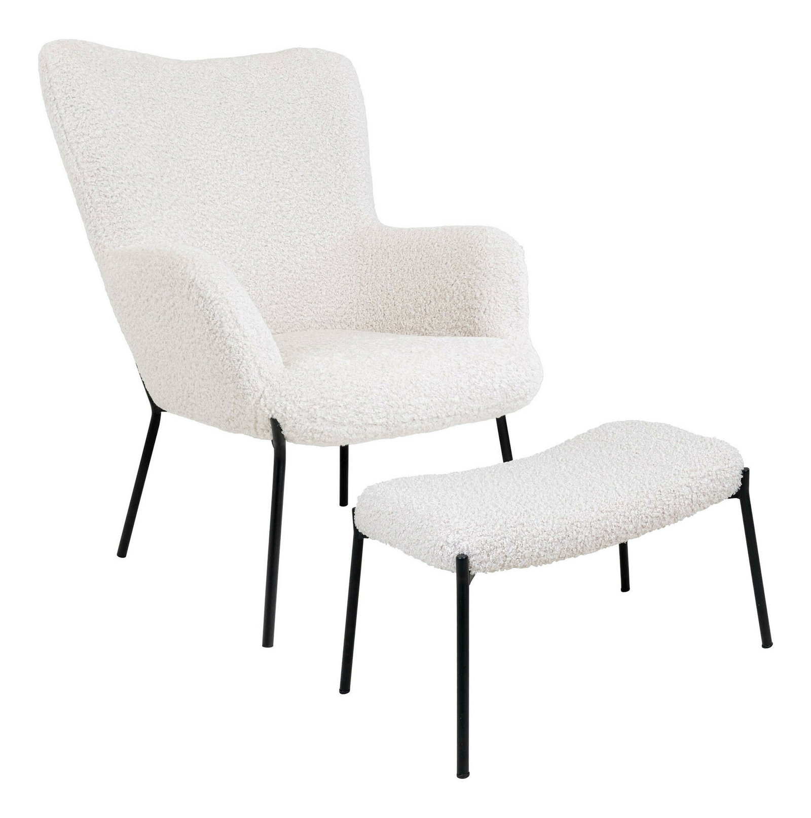 Kreslo s taburetkou Geaveta 2 (biela)