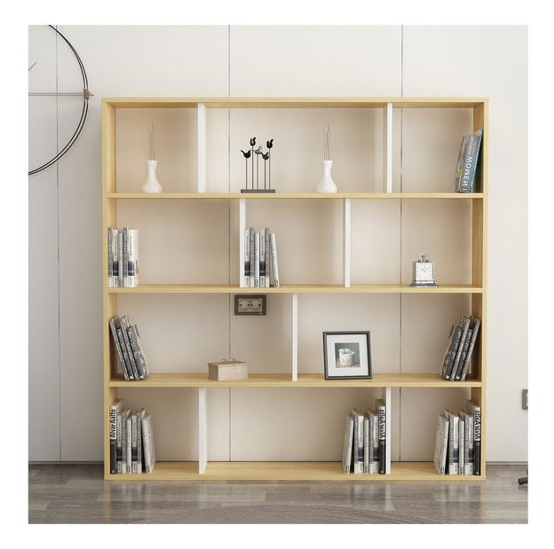 Regál Bilubi (tölgy + fehér) 