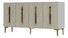 Dulap Randy 150 (alb + travertin + auriu)