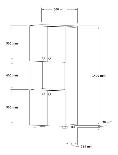 Kuhinjski ormarić Manele (orah)