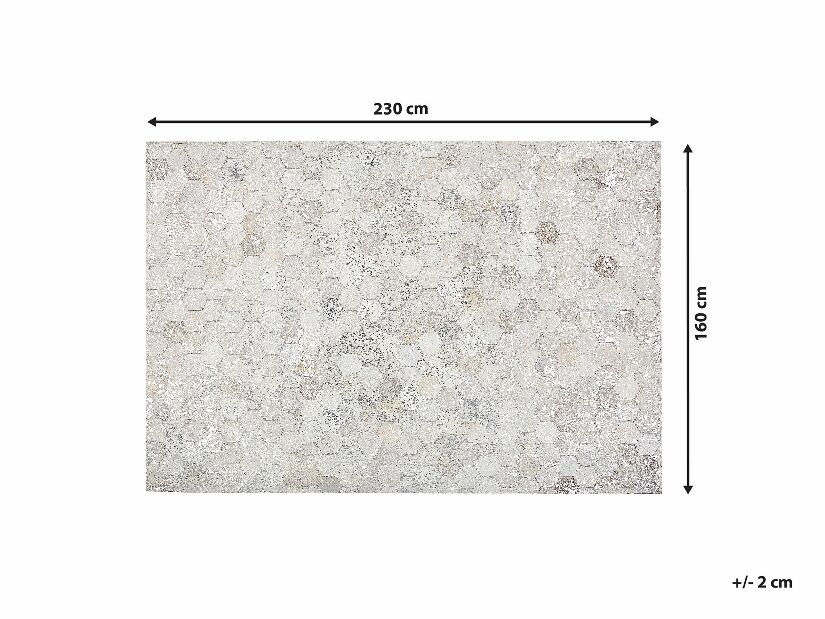 Koberec 160x230 cm BAKY (strieborná)